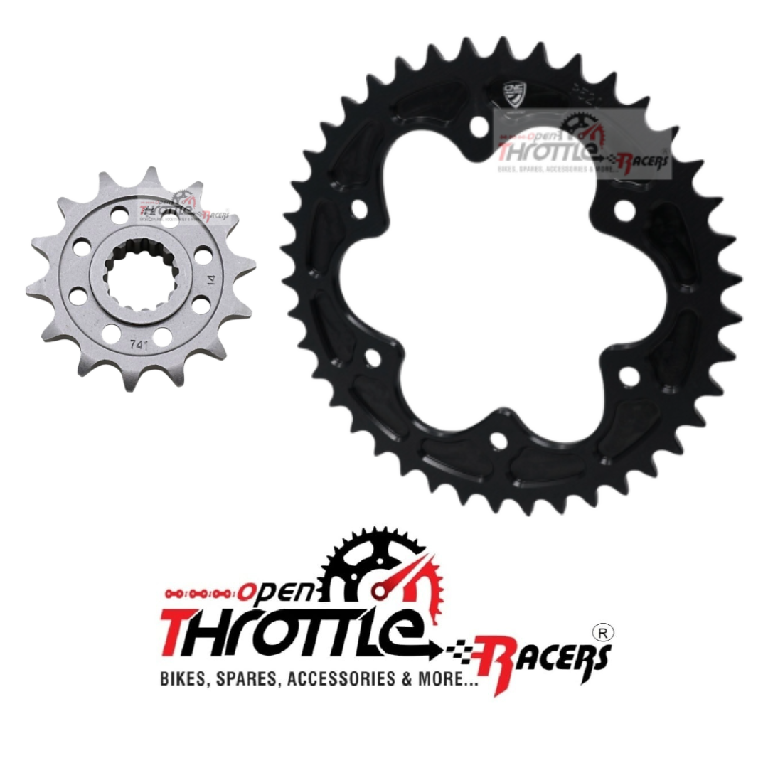 Sprocket Set Suitable for Docati-Diavel Year-2011-2018. Front 15T-Rear 43T.