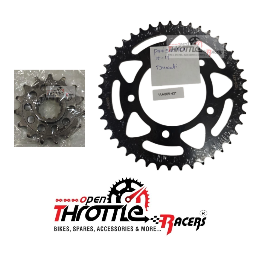 Sprocket Set Suitable for Ducati Supersport/939. Front 15T-Rear 43T.