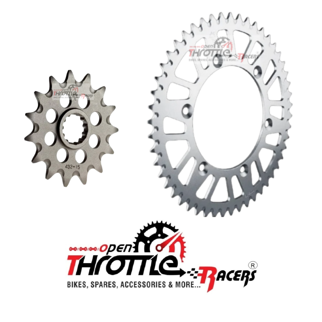 Sprocket Set Suitable for Honda CBR 1000/RR/Fireblade. Front 17T-Rear 43T.