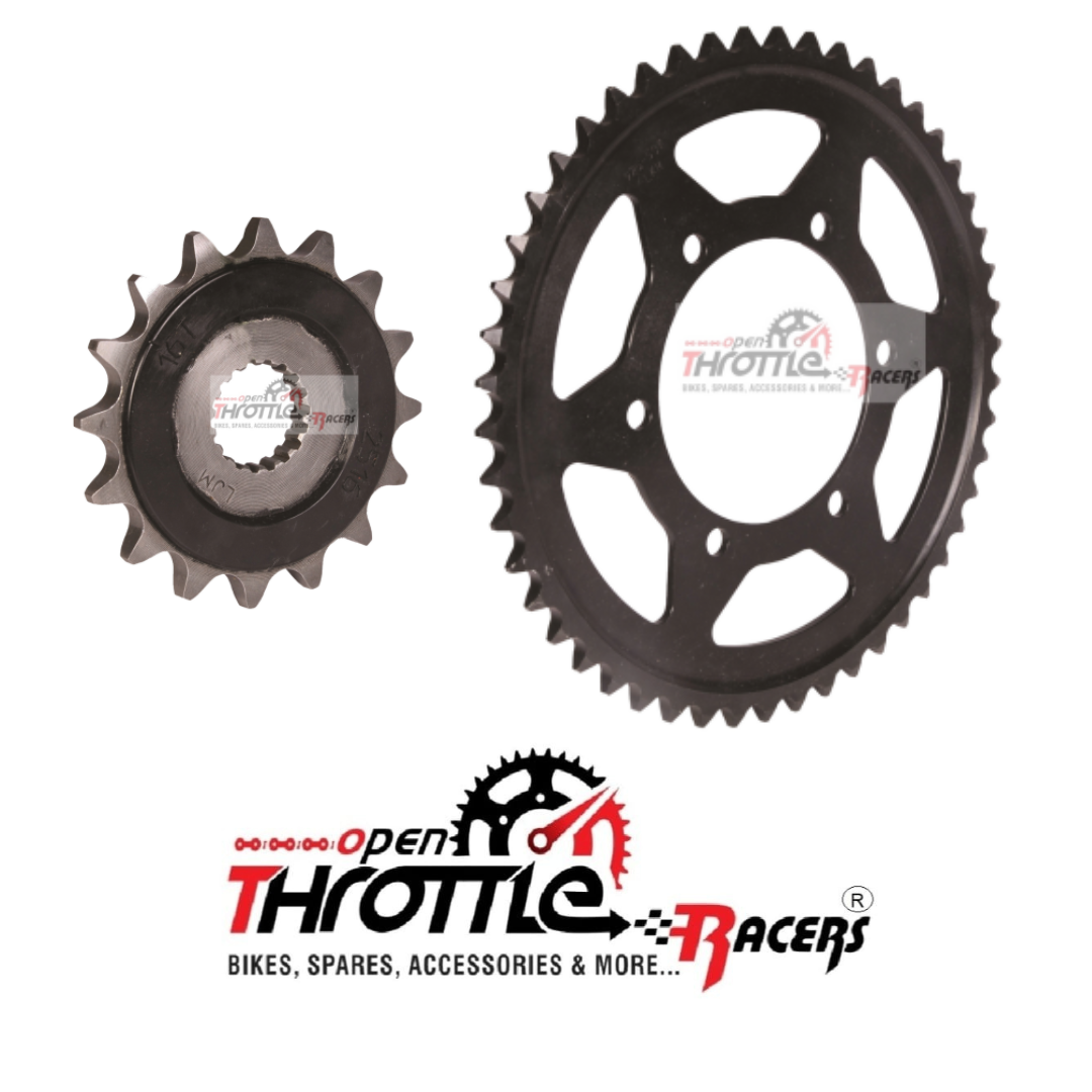 Sprocket Set Suitable for Triumph Tiger 800 2011 Ownward all Variants. Front 16T-Rear-50T