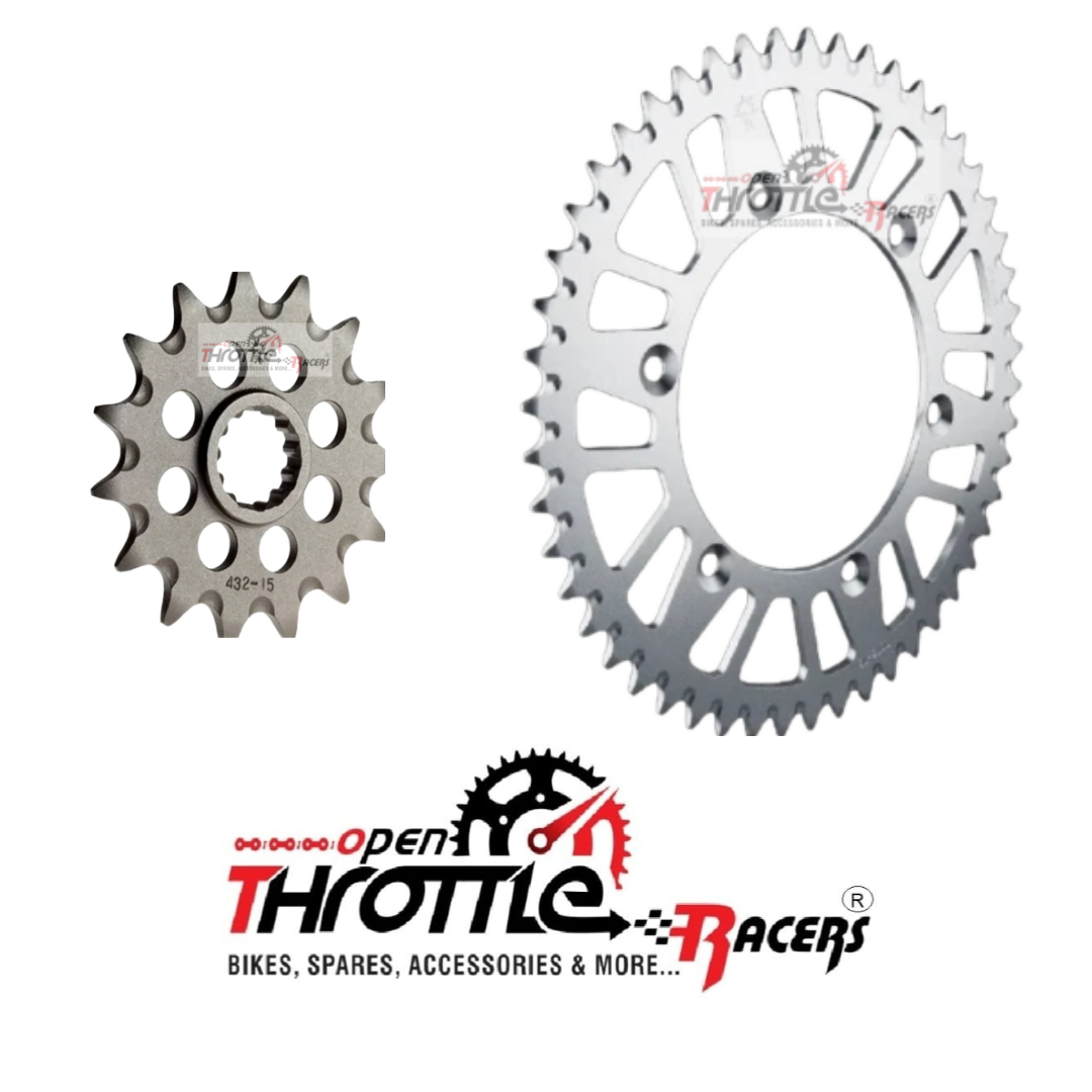 Sprocket Set Suitable for Yamaha R1 Year-2015-2025, R1 M Year 2015-2025. Front 17T-Rear 41T